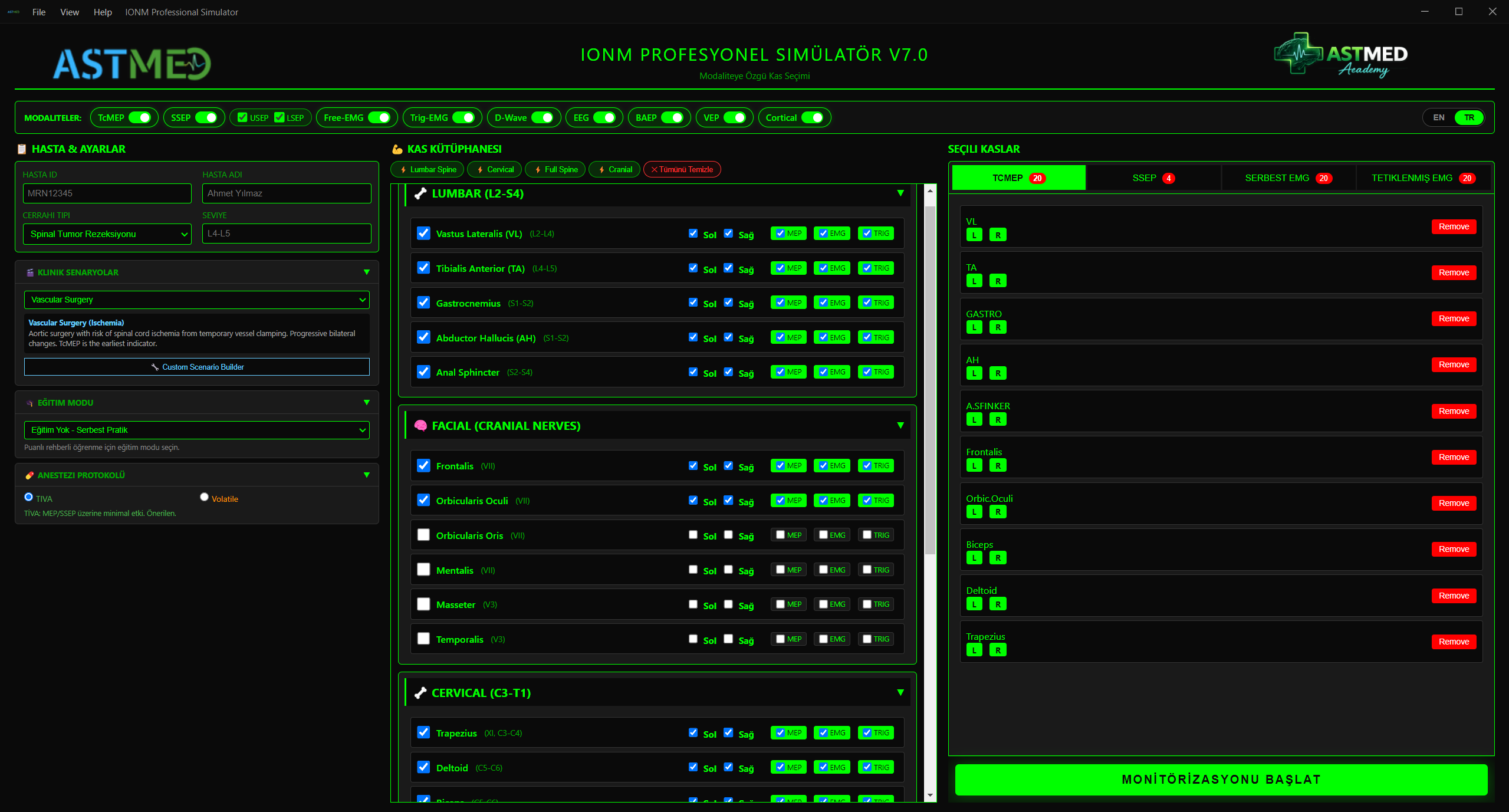 Stimora — Setup & Multi-Modality Monitoring