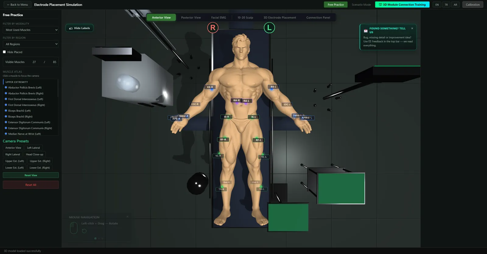 Stimora, 3D Electrode Placement
